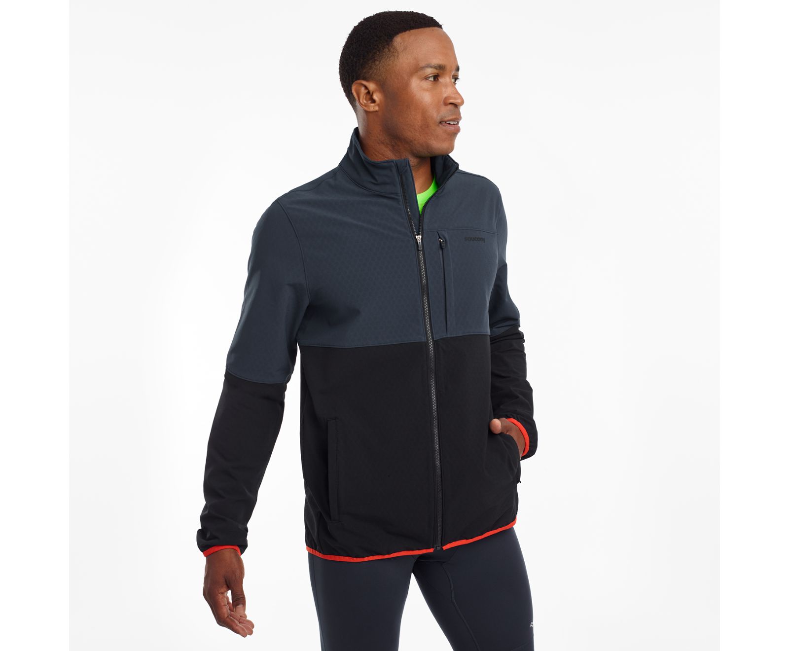 Chaquetas Saucony Bluster Hombre Negros | México 610SGLO